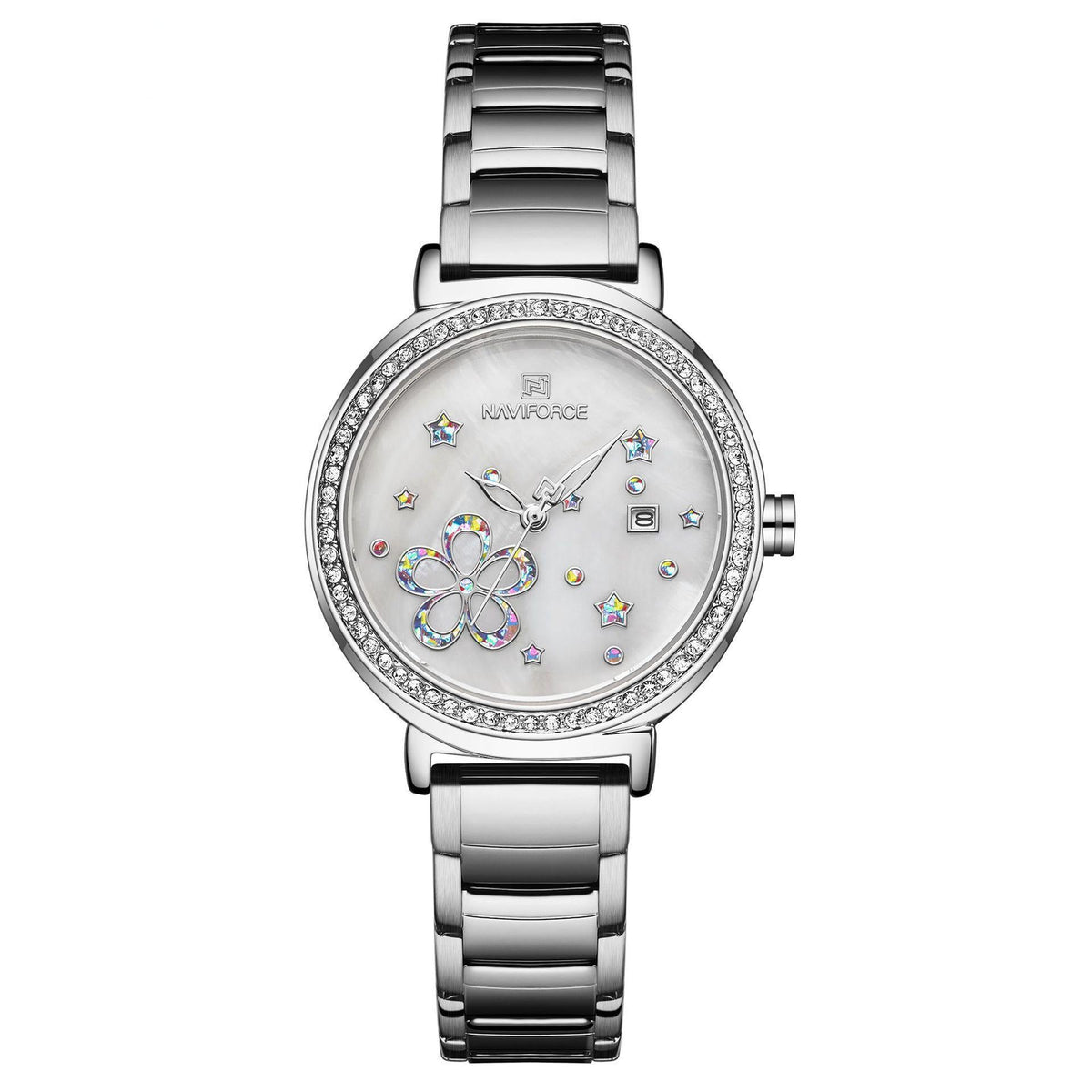 Reloj NAVIFORCE Lingxiang para mujer 5016, reloj para estudiante femenina, reloj de cuarzo resistente al agua, reloj con correa de acero