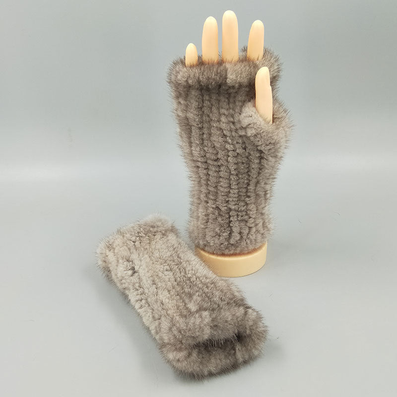 Verdickte, warme Winterhandschuhe mit mittellangen Armbändern