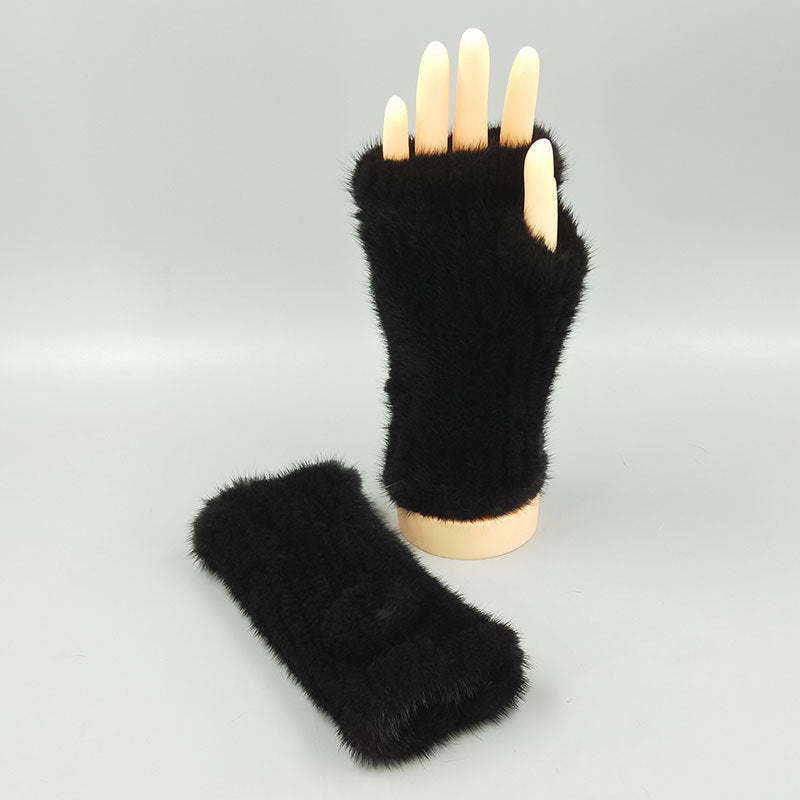 Verdickte, warme Winterhandschuhe mit mittellangen Armbändern