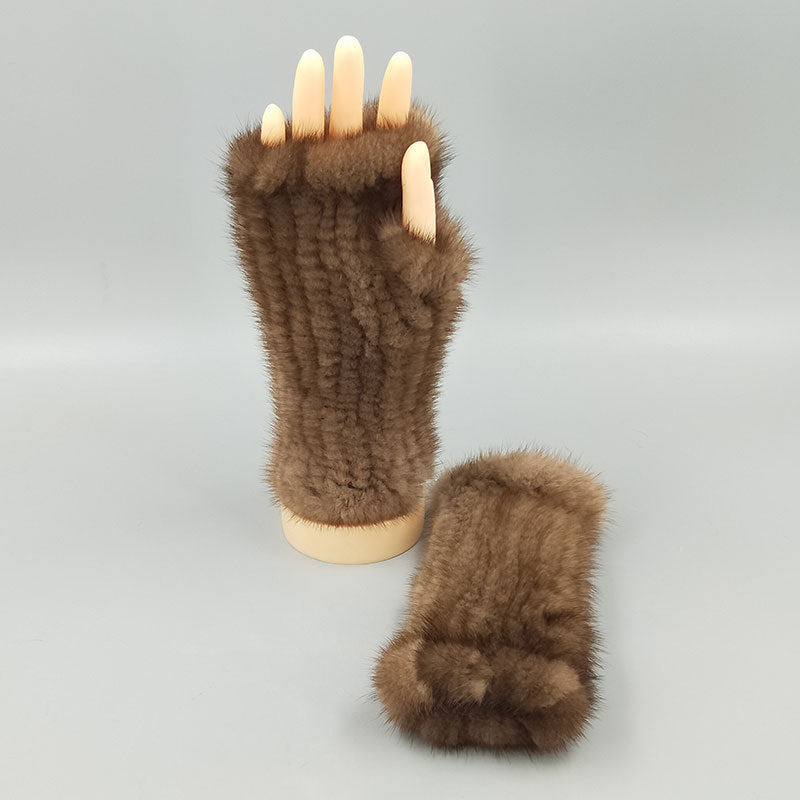 Verdickte, warme Winterhandschuhe mit mittellangen Armbändern