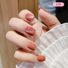 Parche de uñas postizas usable con acabado de manicura extraíble de ópalo largo