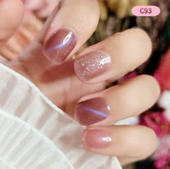 Parche de uñas postizas usable con acabado de manicura extraíble de ópalo largo