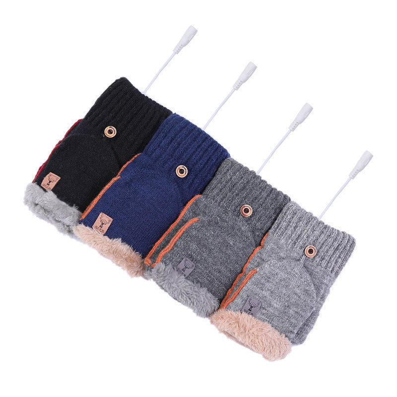 Guantes cálidos de medio dedo