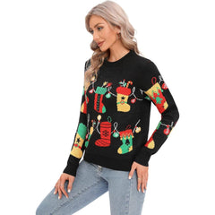 Joyful Knitted Sweater For Holiday Celebrations