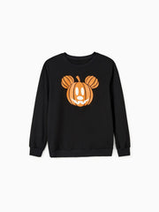 Halloween Glow In The Dark Family Matching Pumpkin Print Tops