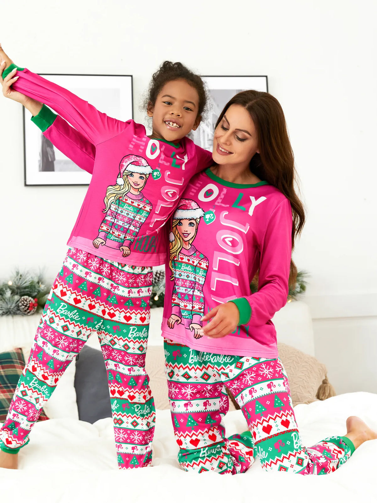 Gemütliches Pyjama-Set mit Barbie-Print