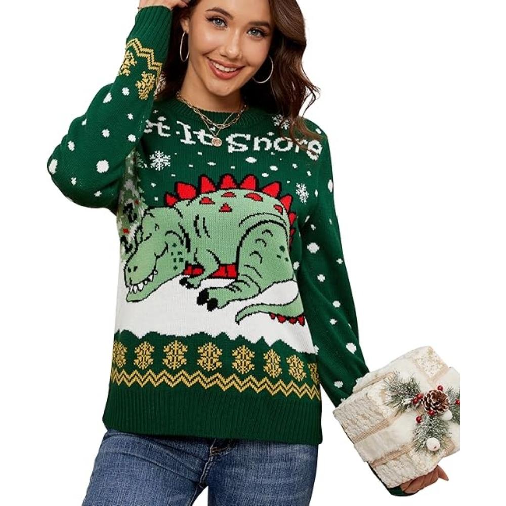 Joyful Knitted Sweater For Holiday Celebrations