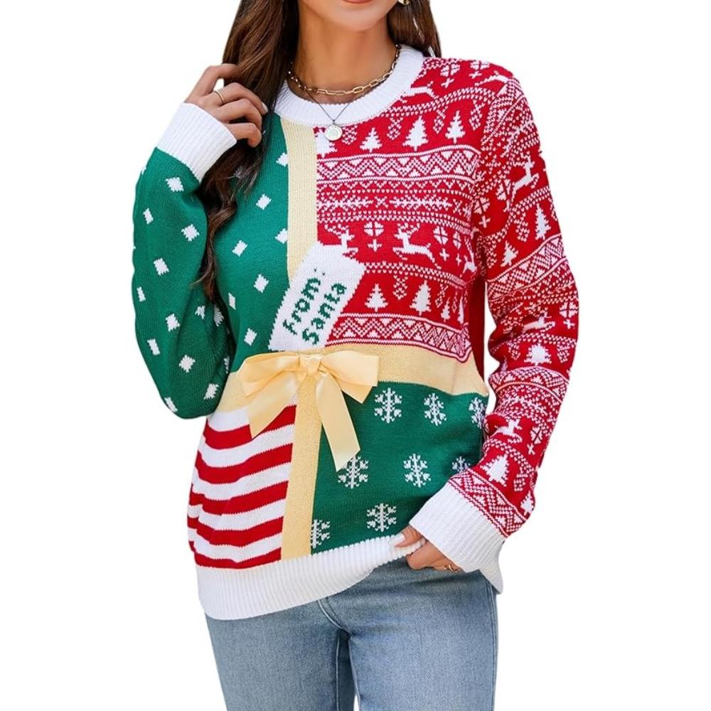 Joyful Knitted Sweater For Holiday Celebrations