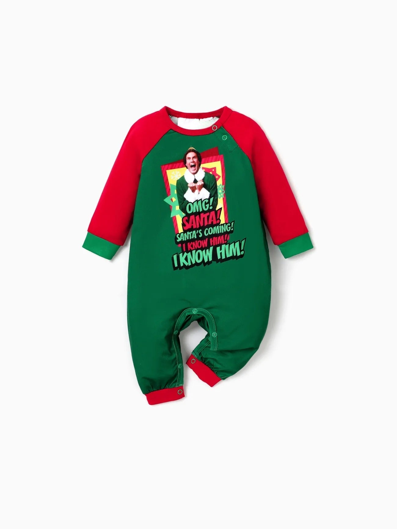 Conjunto de pijama navideño de elfo a juego para toda la familia