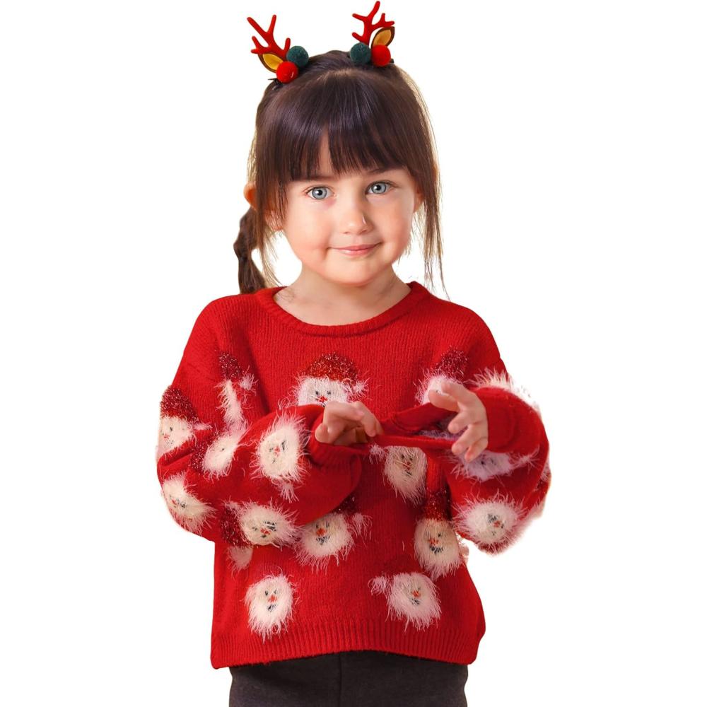 Jolly Santa Knit Sweater for the Holidays