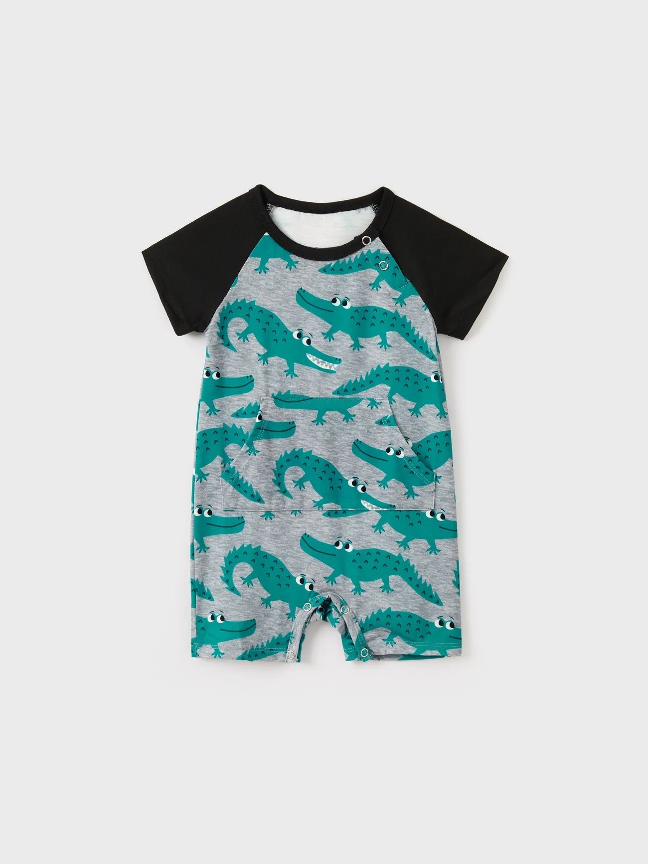 Family Matching Crocodile Print Summer Pajamas