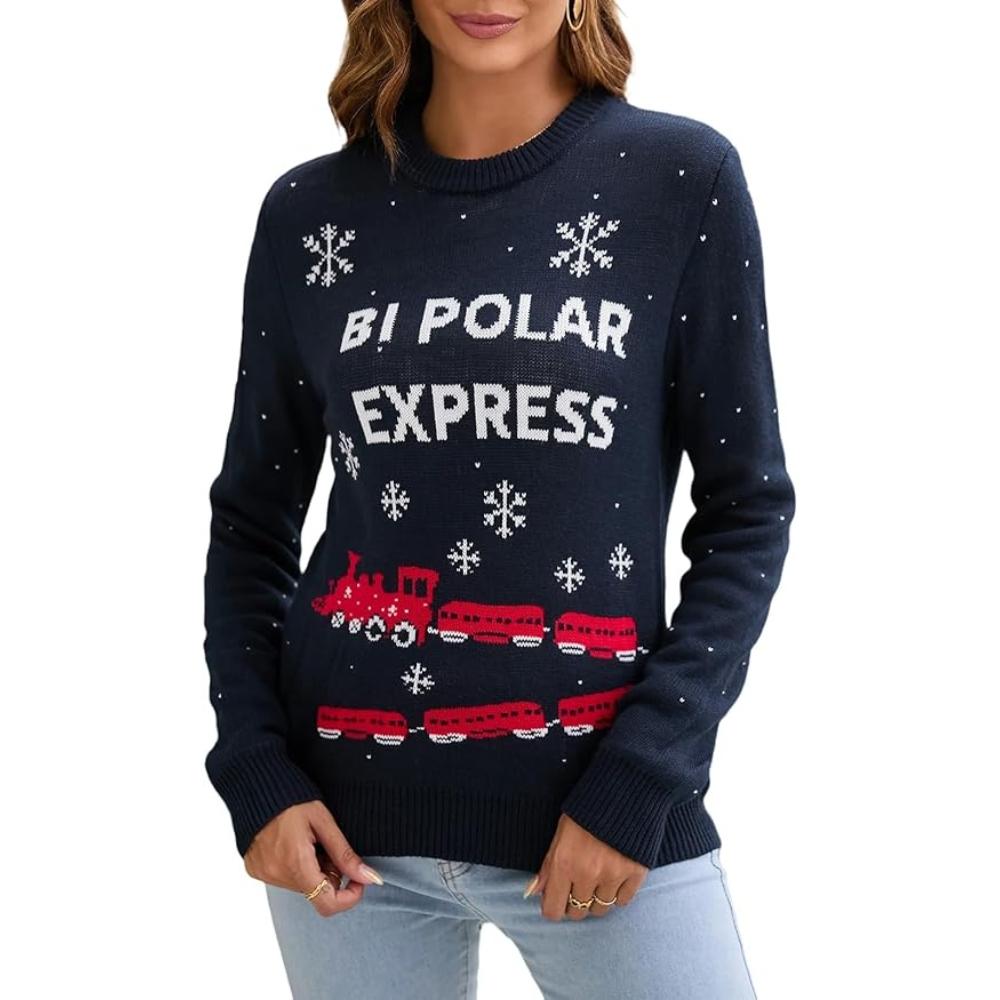 Joyful Knitted Sweater For Holiday Celebrations