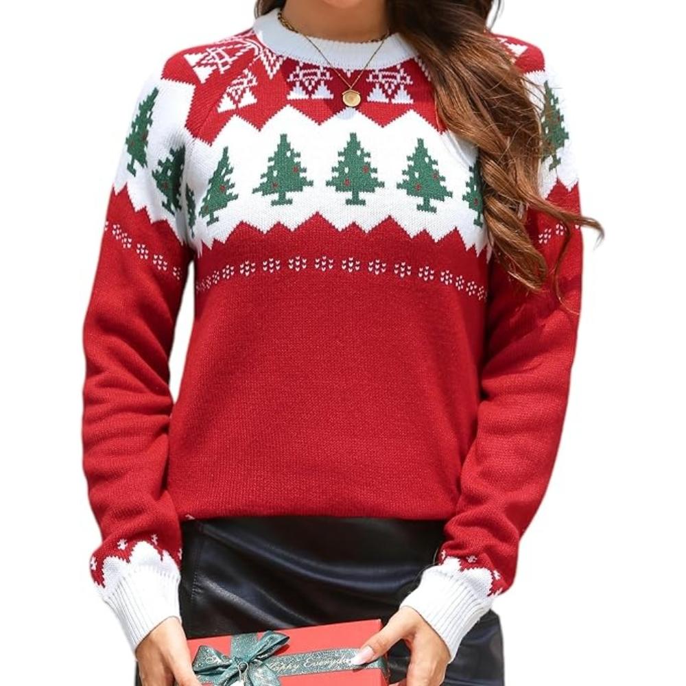 Joyful Knitted Sweater For Holiday Celebrations