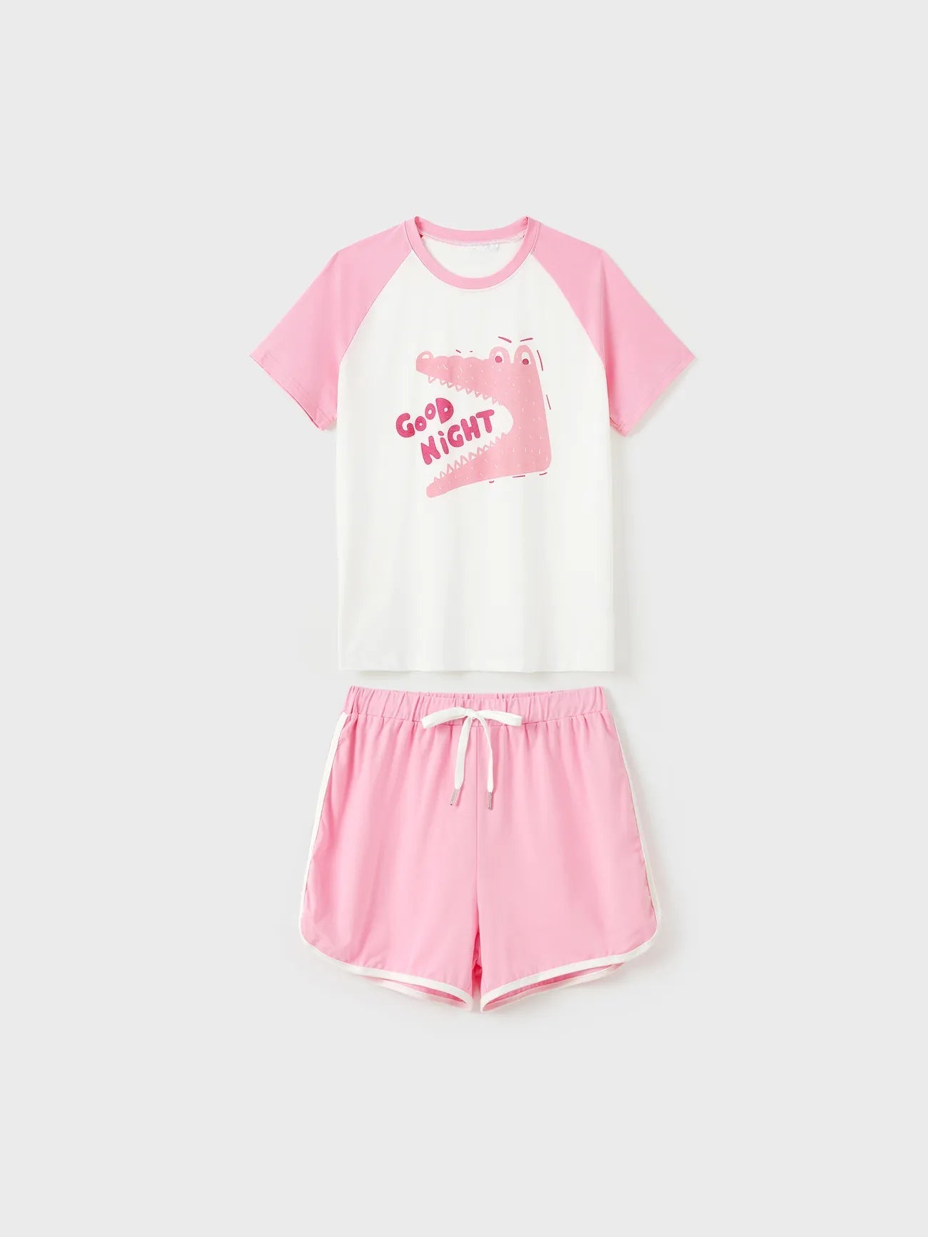 Pijama de verano con estampado de cocodrilo a juego para toda la familia