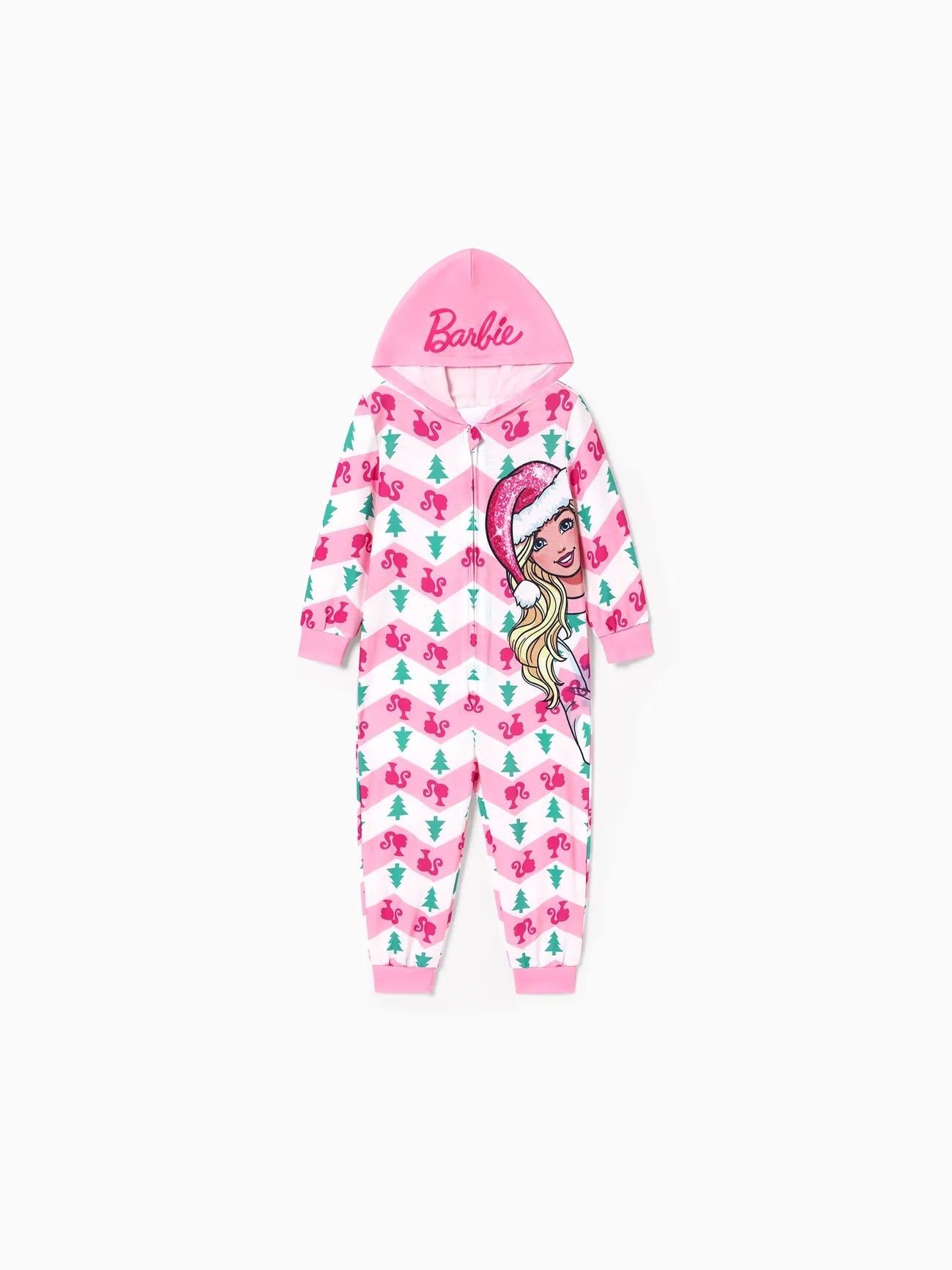 Conjunto de pijama para mamá y yo con temática navideña de Barbie