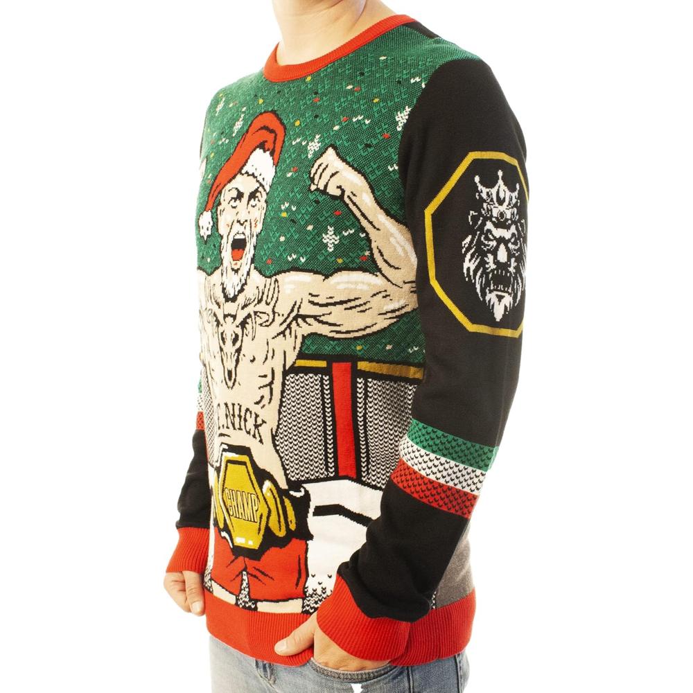 Festive Knitted Sweater with Anime Inspired Design