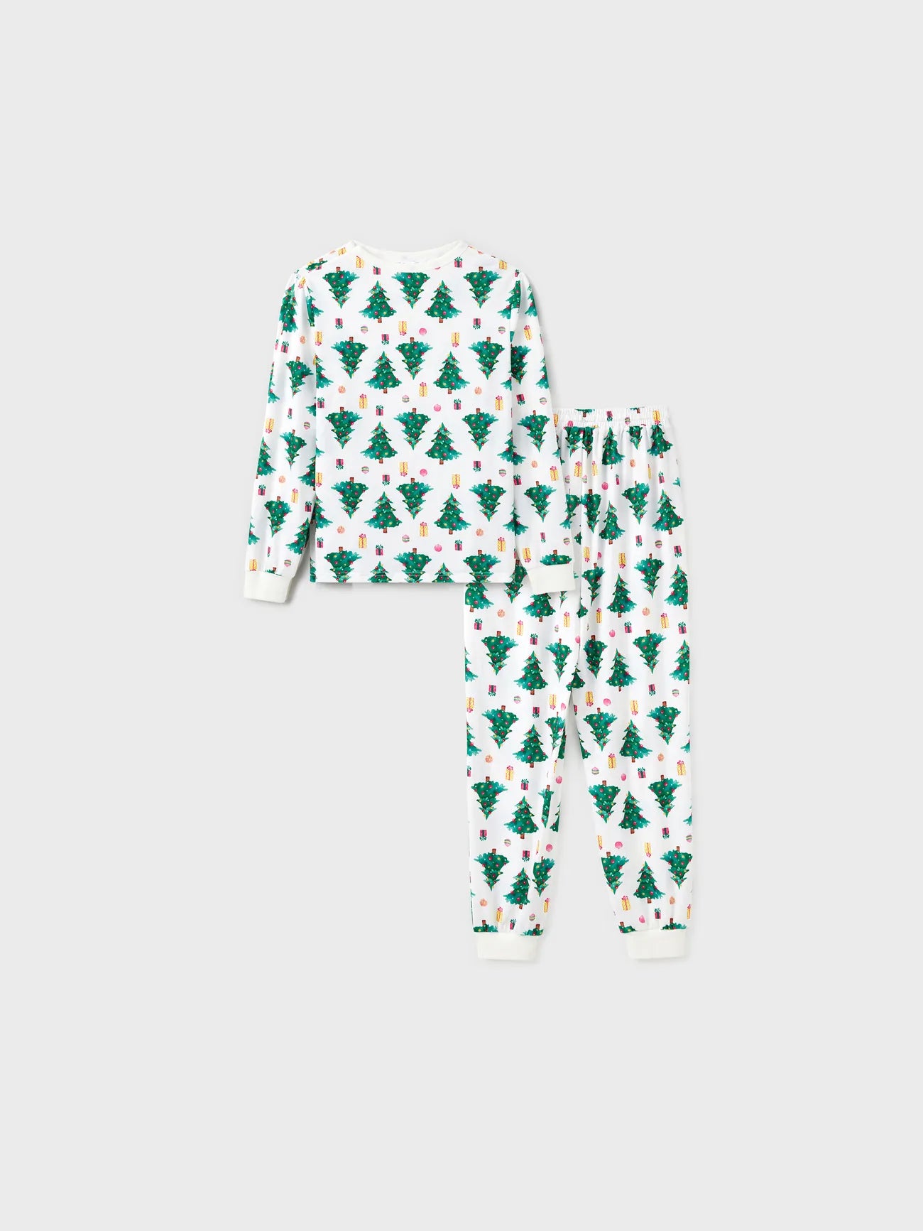 Conjunto de pijama familiar con estampado de árbol de Navidad