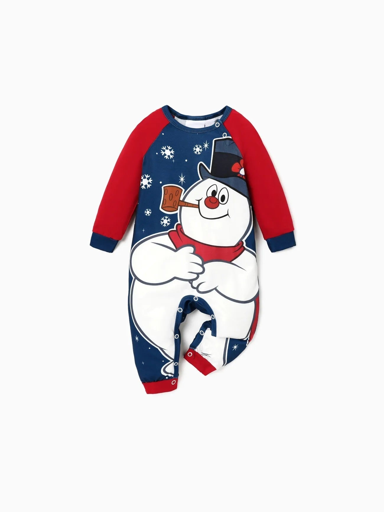 Conjunto de pijamas a juego para la familia Frosty el muñeco de nieve