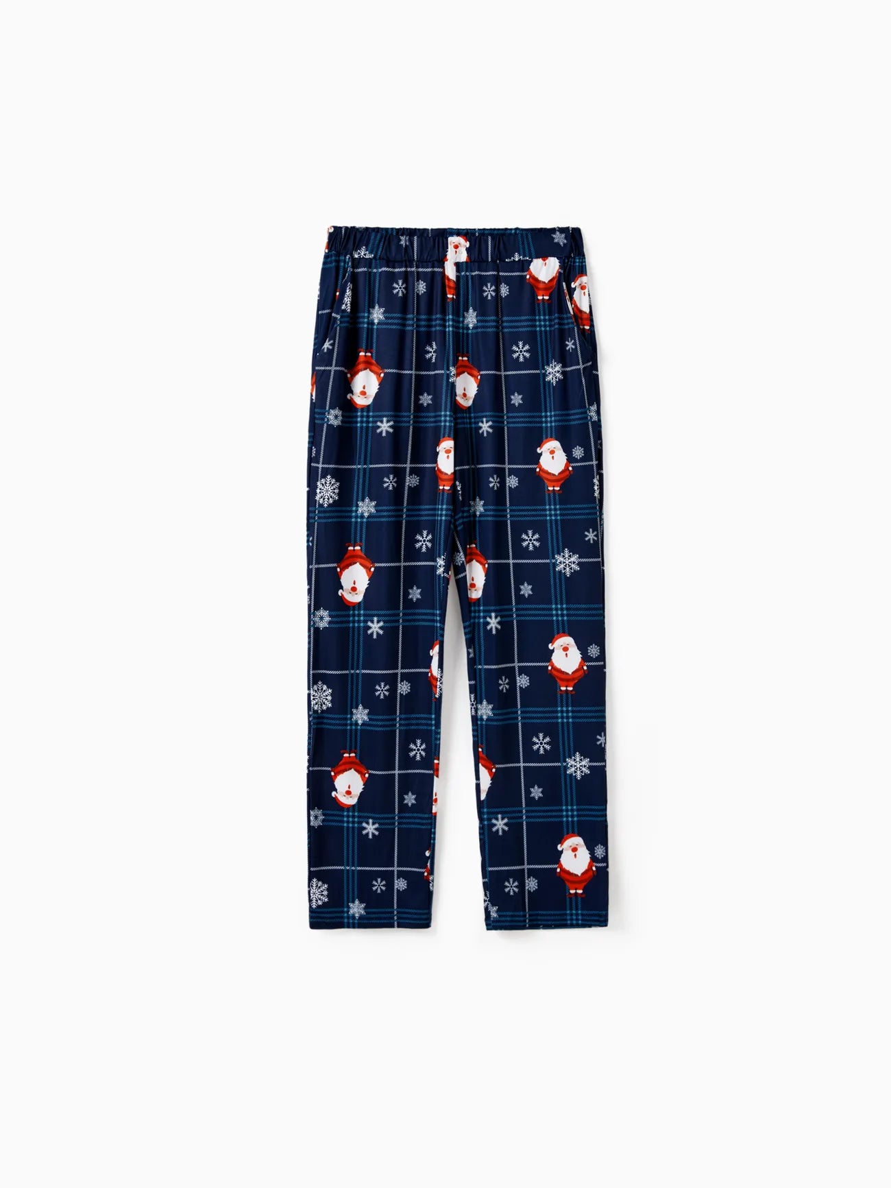 Conjunto de pijama familiar navideño con estampado de Papá Noel