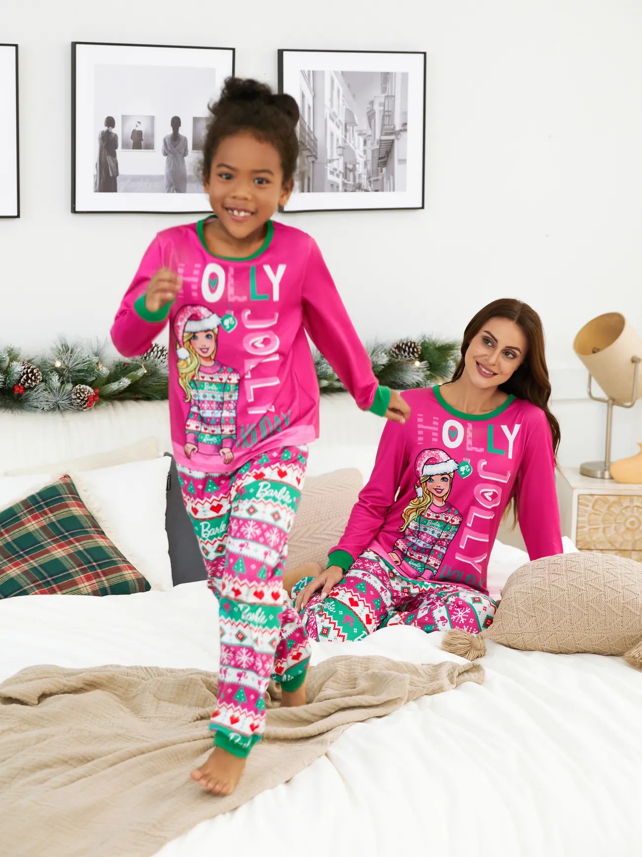 Gemütliches Pyjama-Set mit Barbie-Print