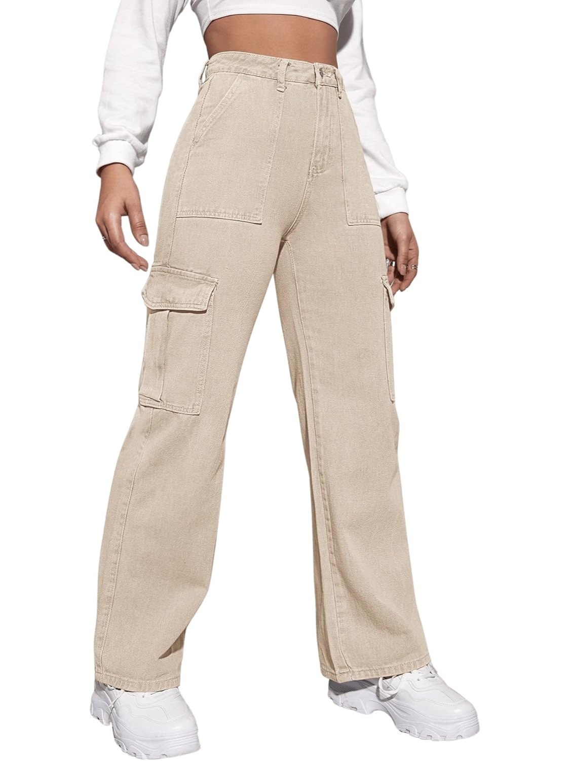 Casual Flap Pocket Denim Pant