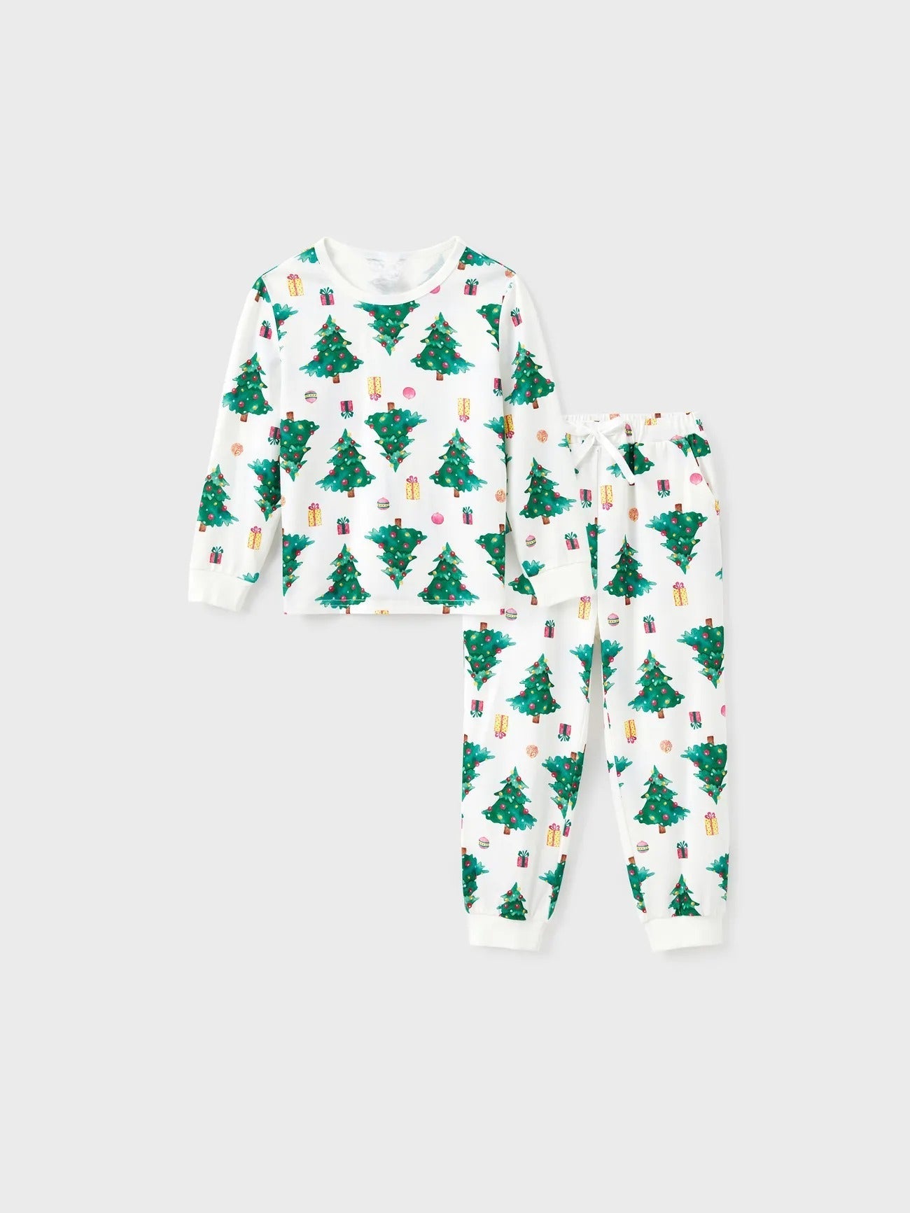 Conjunto de pijama familiar con estampado de árbol de Navidad