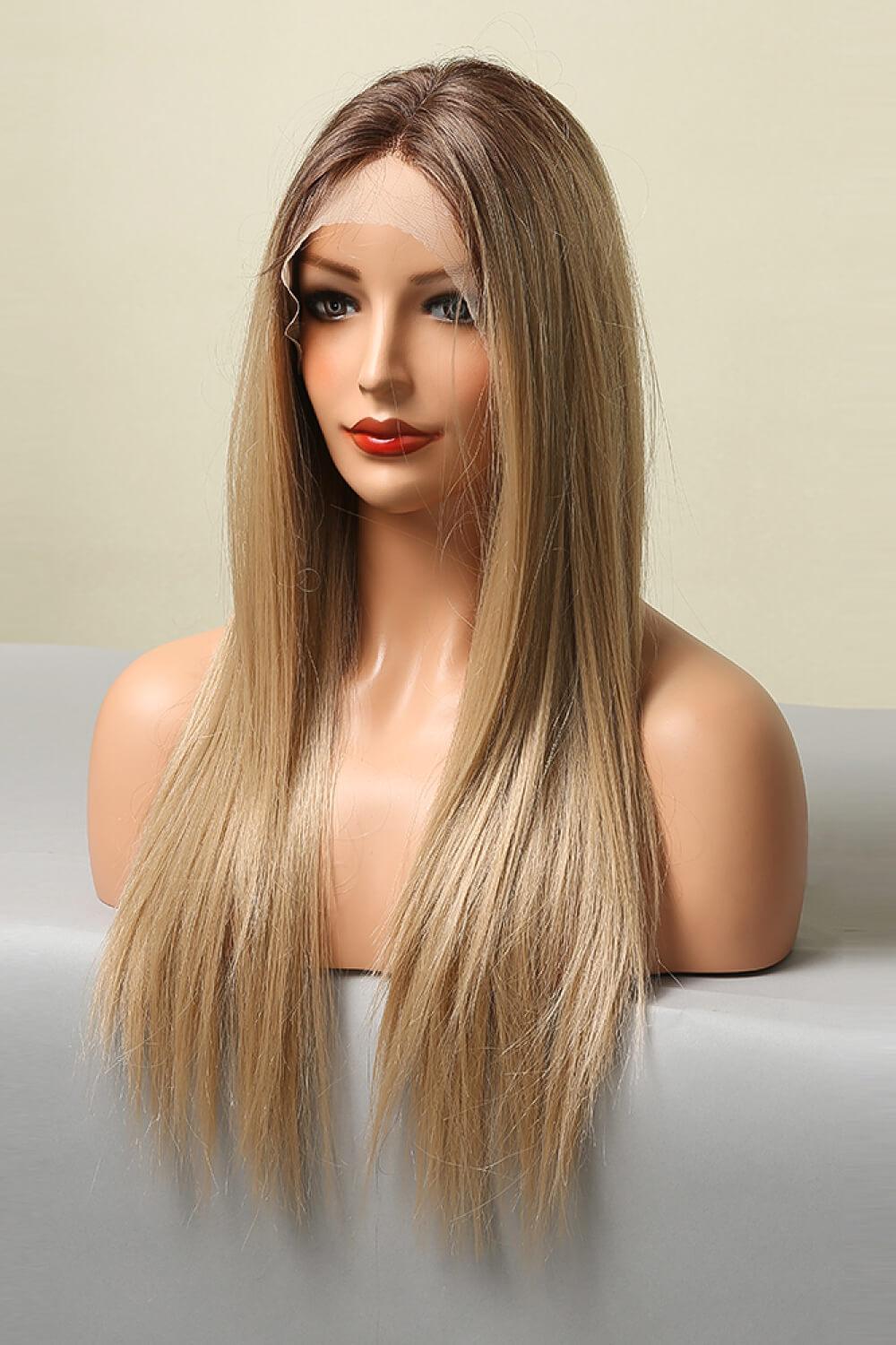 13*2'' Lace Front Wigs Synthetic Long Straight 26'' 150% Density