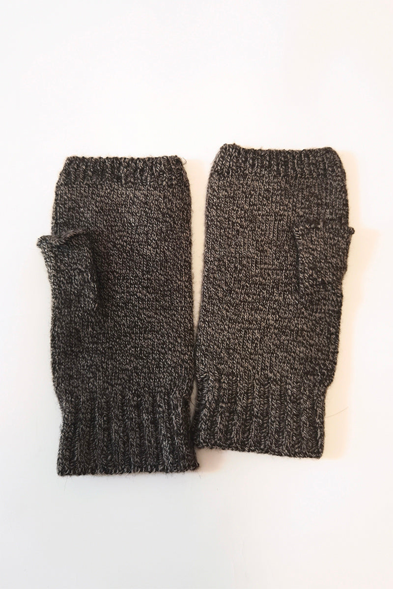Guantes de medio dedo de lana y cachemira para hombre y mujer