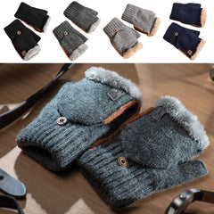 Guantes cálidos de medio dedo