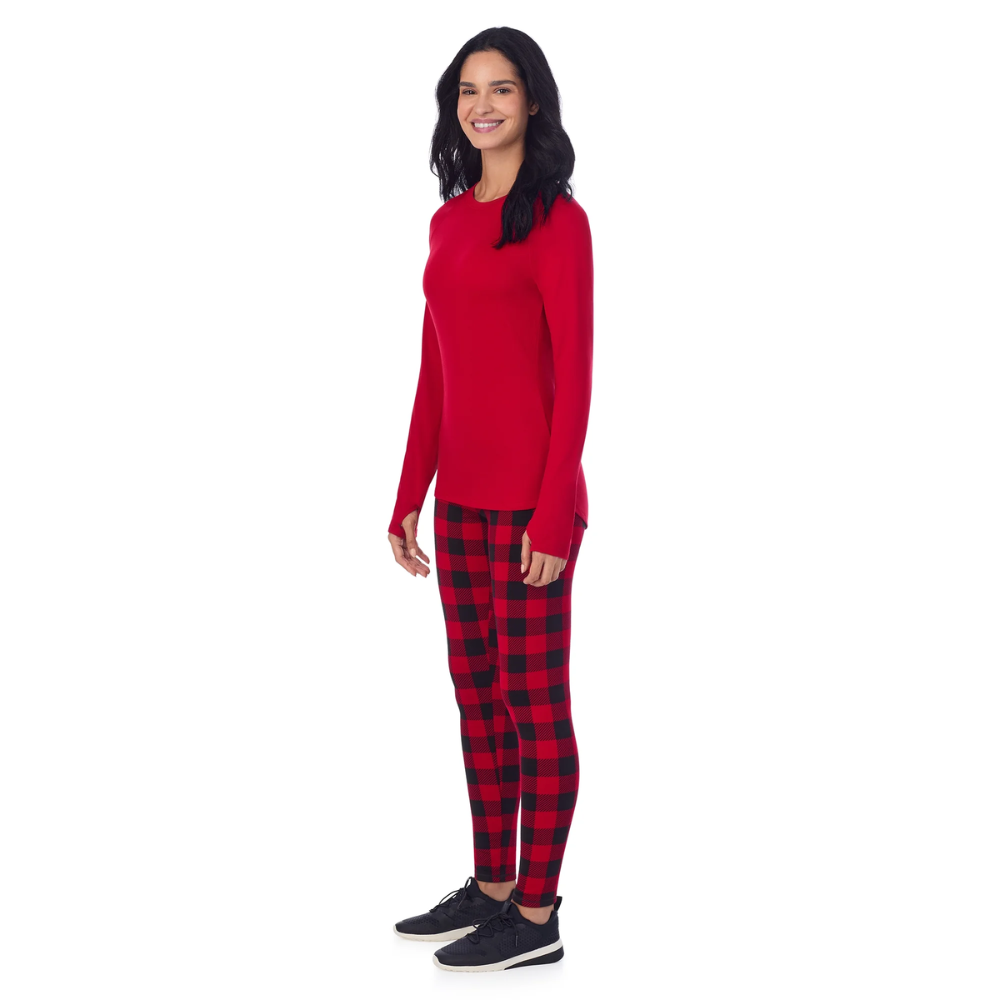 Vielseitiges zweiteiliges Thermo-Schicht-Set mit Oberteil und Leggings