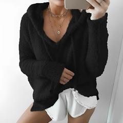 Casual Hooded Drawstring Pullover