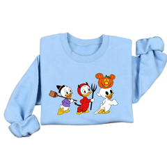 Sweatshirt mit Halloween-Enten-Print im Retro-Stil der 90er