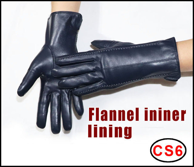Schaffellhandschuhe Winter Wärme Plus Samt Kurz Thi