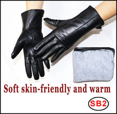 Schaffellhandschuhe Winter Wärme Plus Samt Kurz Thi