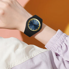 Student Thin And Light Silicone Strap Waterproof Simple Electronic Watch