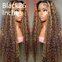 Foreign Trade European And American Front Lace Wig Cross-border African Hot Selling Piano Color Small