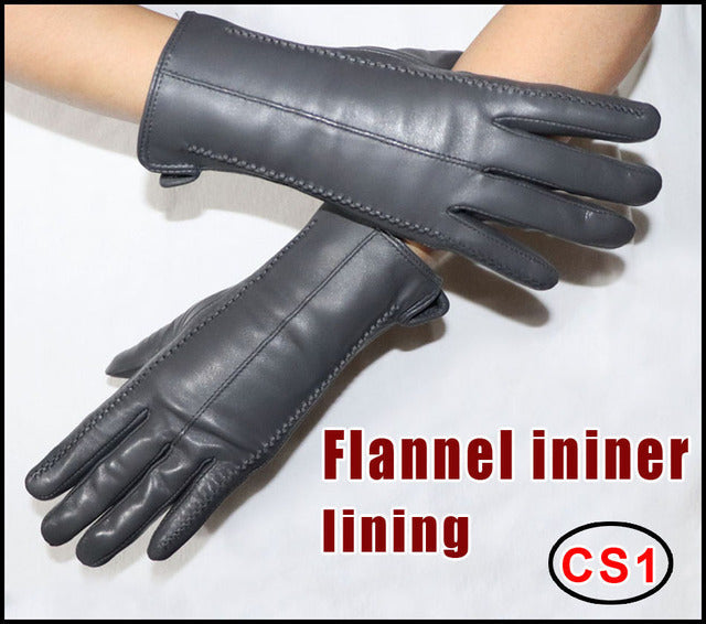 Sheepskin Gloves Winter Warmth Plus Velvet Short Thi