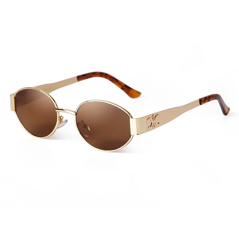 Retro Oval Sunglasses for Women