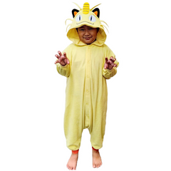 Cartoon Meowth Inspired Pajama Costume