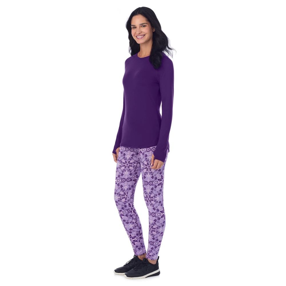 Vielseitiges zweiteiliges Thermo-Schicht-Set mit Oberteil und Leggings