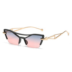 Gafas de sol de lujo con forma de ojo de gato para mujeres y hombres
