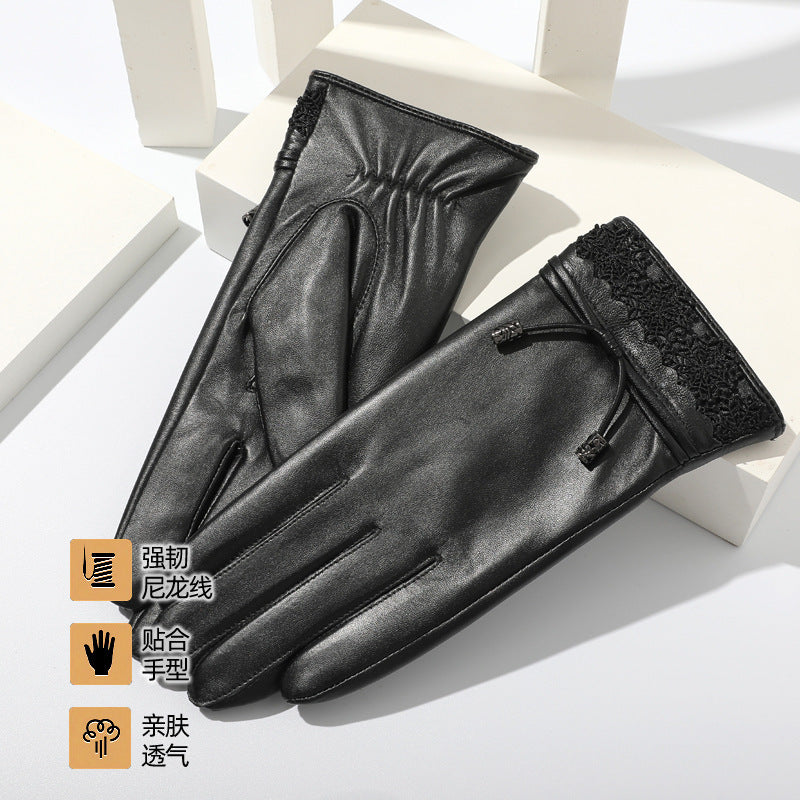 Guantes de ciclismo acolchados y abrigados con forro polar