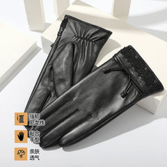 Guantes de ciclismo acolchados y abrigados con forro polar