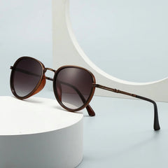 Gafas de sol de piloto con degradado retro