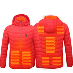 Chaqueta calefactable para exteriores con control de temperatura ajustable