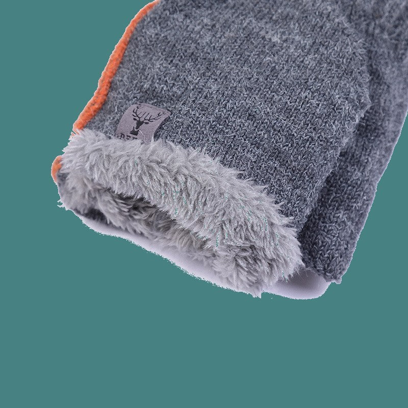 Guantes cálidos de medio dedo