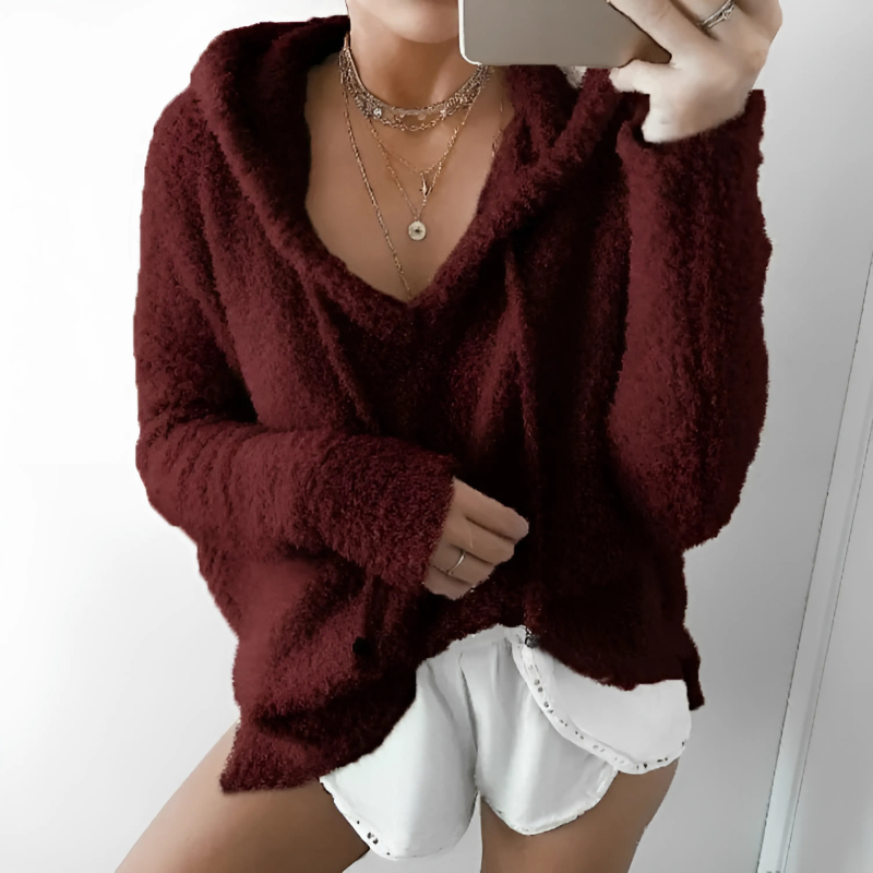 Casual Hooded Drawstring Pullover