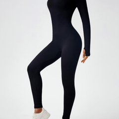 Seamless Full Length Long Sleeve Jumpsuit