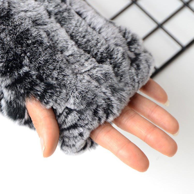 Guantes de punto gruesos y cálidos para estudiantes, para otoño e invierno, para escribir.