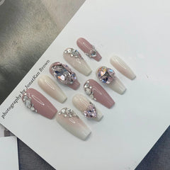 Pistola pulverizadora de uñas ligera y de lujo para usar con uñas y bolas de diamantes de imitación